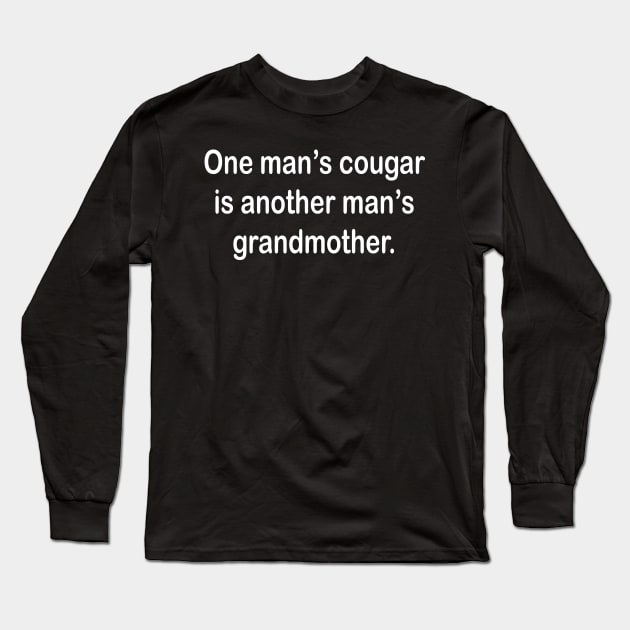 ONE MANS COUGAR Long Sleeve T-Shirt by TheCosmicTradingPost